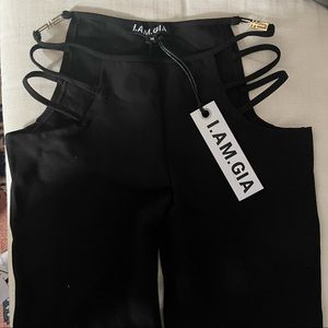 NWT I.AM.GIA Black Lucid Pant. Size Medium